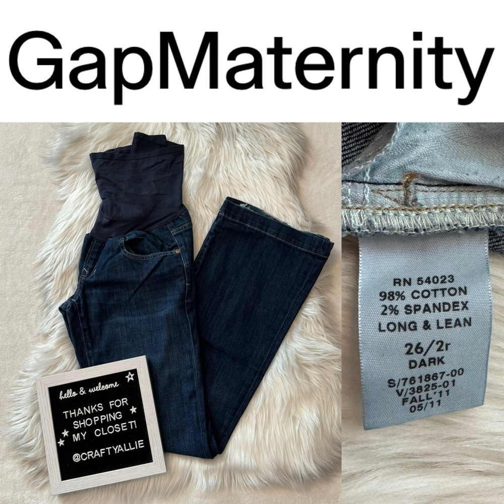 GAP Maternity Long & Lean Jeans | Women’s Maternity Size 26 / 2R